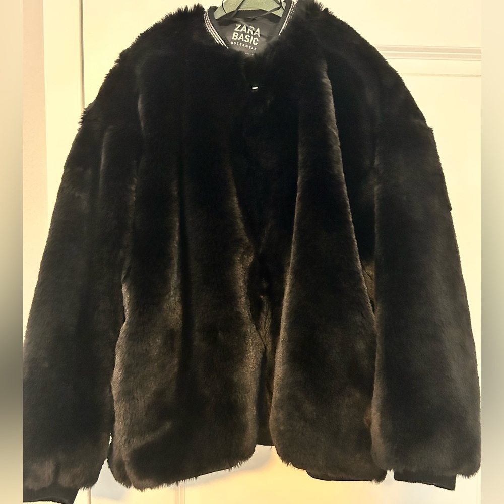 Zara faux fur bomber